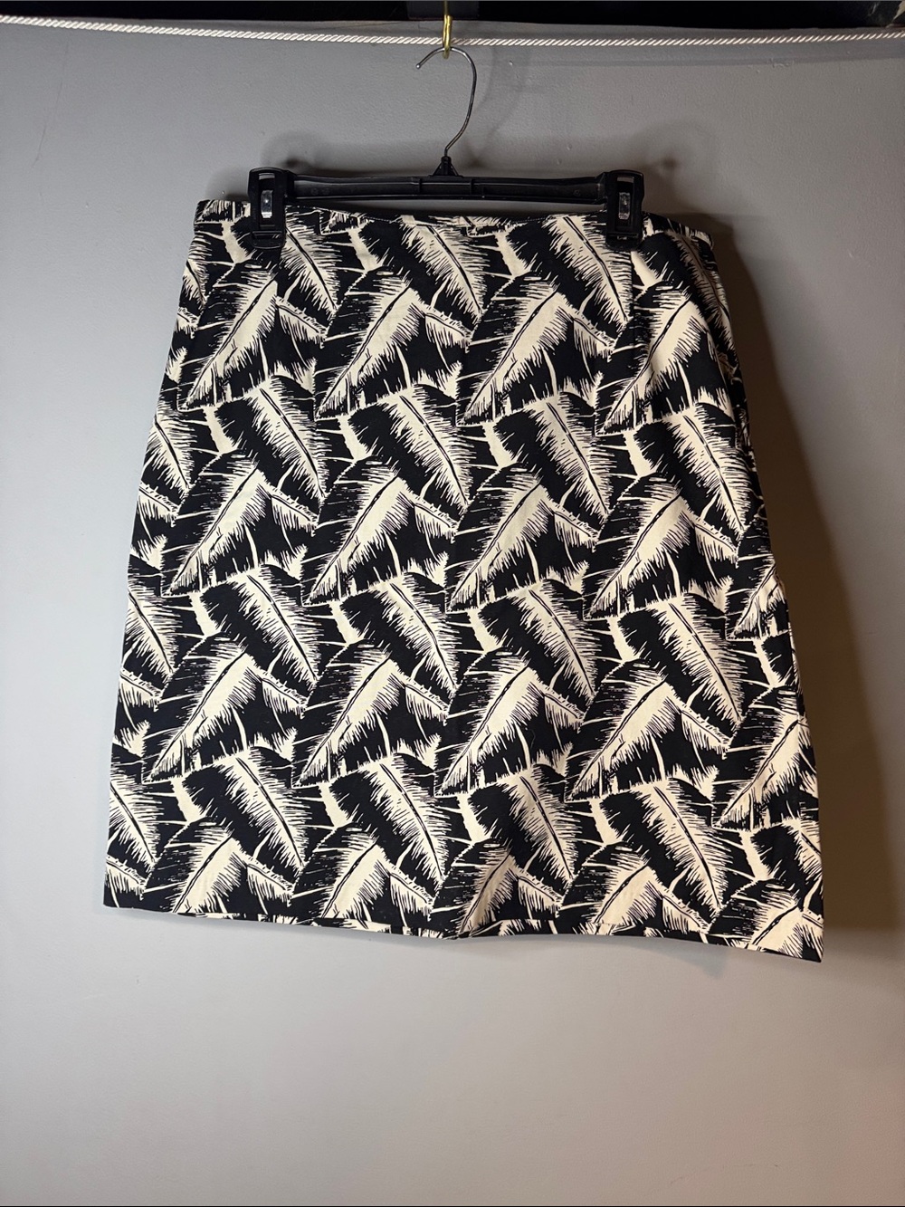 White Stag Black and White Printed A-Line Skirt